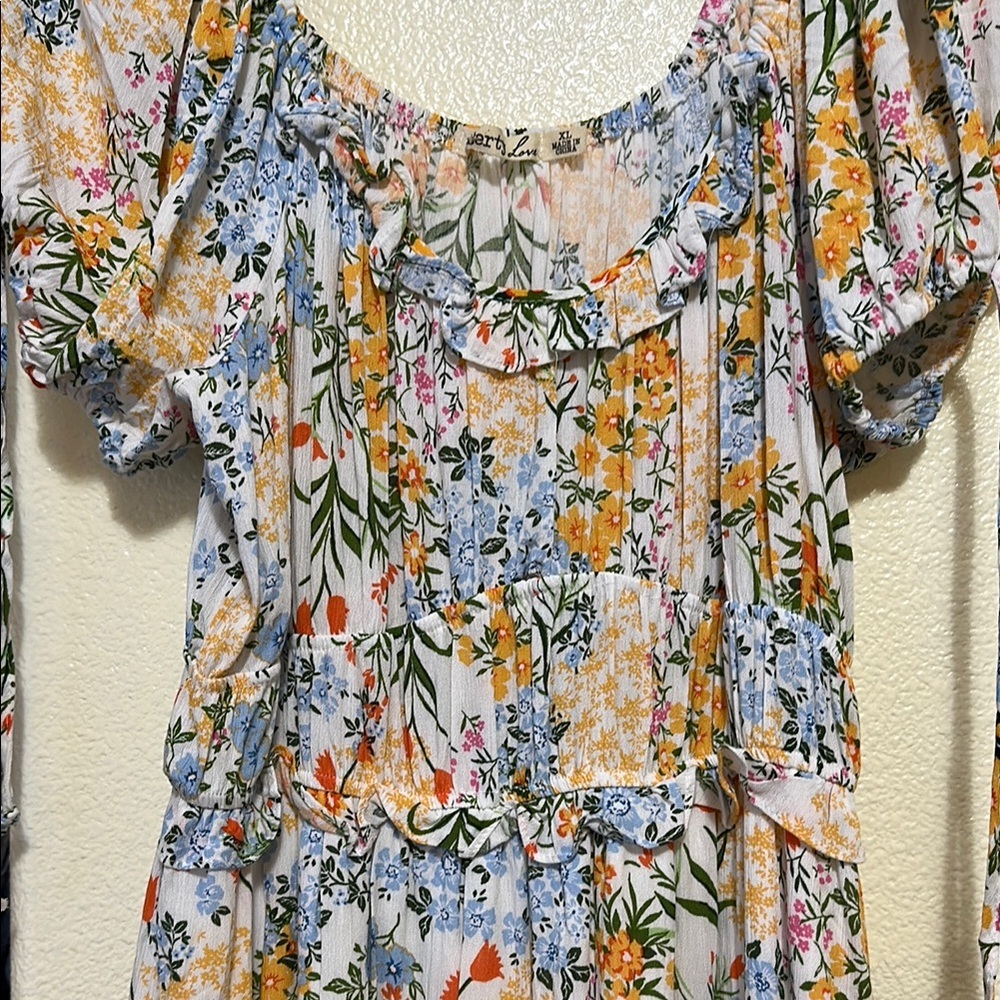Liberty Love- Floral Print Women's Dress - Picture 2 of 5